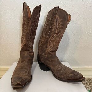 Brown Lucchese boots. Size 7